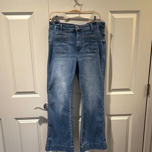 J. Jill Blue Flare & Wide Leg Jeans